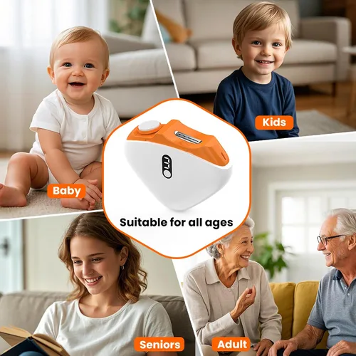 Vista 6 de Cortaúñas eléctrico para adultos y niños, recortador de uñas de seguridad recargable con pulido automático, silencioso de bajo ruido, cortador