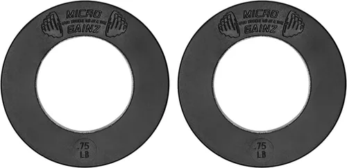 Vista 10 de Micro Gainz Calibrated Fractional Weight Plate Set of 2 Plates, Choose Set (.25LB-1.25LB), Designed for Olympic Barbells for Strength Training &