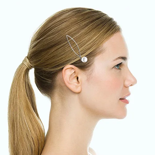 Vista 5 de BOYIVI 16 horquillas geométricas de metal para el cabello, elegantes pasadores de pelo de metal plateado para novia, pines adornados para mujeres