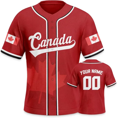 Vista 33 de Custom 2026 World Baseball Jersey Sports Shirt for Fans Men Youth Women Gifts Personalize Your Name Number S-6XL