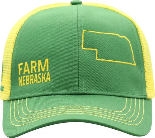 Vista 113 de John Deere Gorra de béisbol con logotipo y malla trasera con contraste, para hombre
