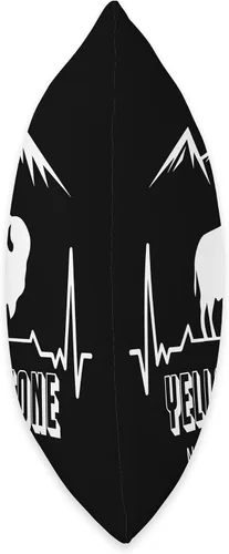 Vista 2 de Yellowstone Volcano National Park Wyoming Souvenir National Park Heartbeat Yellowstone Hike Wyoming Mountain - Almohada de 16 x 16 pulgadas