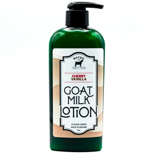 Vista 6 de Loción de leche de cabra y manteca de karité 8 oz (crema de bayas N)