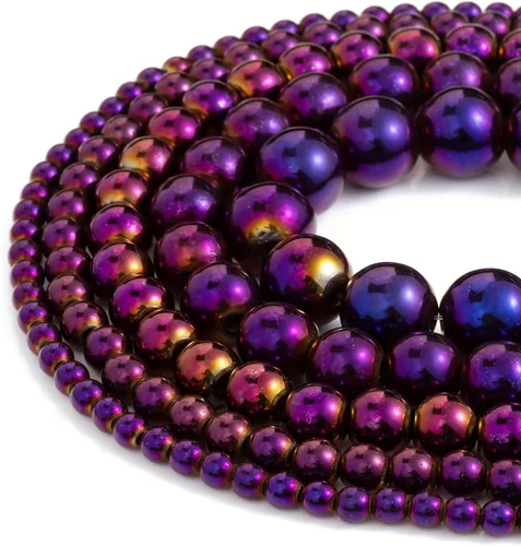 Vista 9 de Zenkeeper 116 piezas cuentas de piedra de sangre africana para hacer joyería 6 MM cuentas sueltas de piedras preciosas de sangre africana