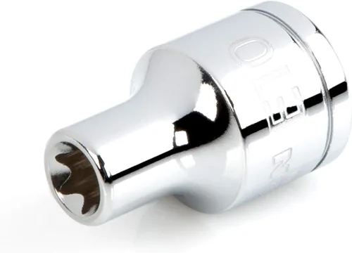 Vista 10 de TEKTON Juego de llaves de vaso de estrella externas de 1/2 pulgada con riel, 10 piezas (E8 - E24) SHD92117