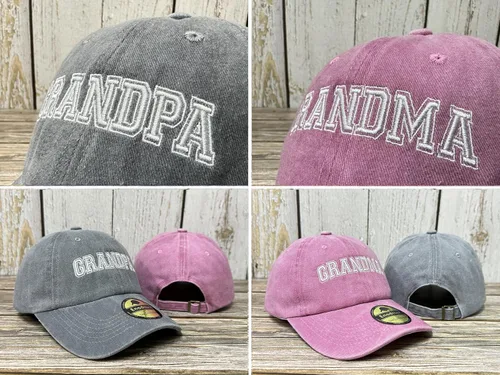 Vista 38 de Sombreros bordados para tío tía, abuelo, abuela, mamá, mini