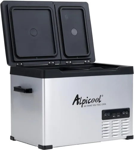 Vista 11 de Alpicool C30 Refrigerador portátil para automóvil, refrigerador de 12 voltios, refrigerador de auto de 28 cuartos (26.7 litros) de enfriamiento
