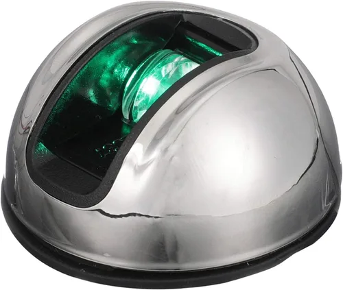 Vista 13 de attwood NV2002SS-7 LightArmor - Luces de navegación de 2 millas, montaje en cubierta, redonda, bicolor, iluminación LED, carcasa inoxidable