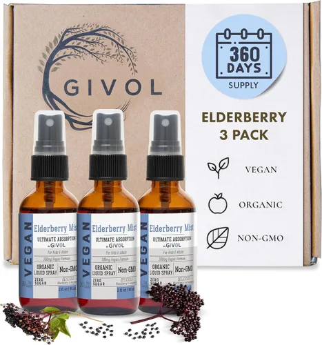 Vista 8 de Extracto líquido orgánico de saúco (Sambucus Nigra) - Fórmula líquida de calidad para niños y adultos - altos niveles de flavonoides, fácil