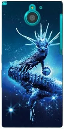 Vista 7 de Dragon Blue Design by DMF/for Xperia J1 Compact D5788/MVNO Smartphone (SIM Free Device) MSOJ1C-ABWH-151-M923
