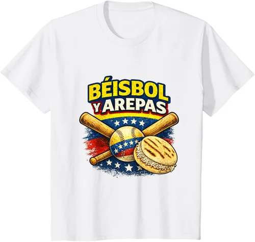 Vista 72 de Camiseta Beisbol y Arepas Venezuelas Baseball Pride Team 2026