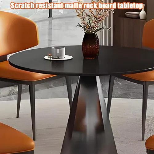 Vista 3 de YVYKFZD Office Reception Room Club Table and Chair Set, Simple Kitchen Dining Table Set, Round Conference Table Coffee Table, Unique Conference Room