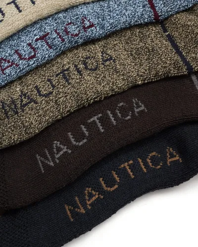 Vista 3 de Nautica Mens Dress Socks Light-Cushion Crew Socks (10 Pack)