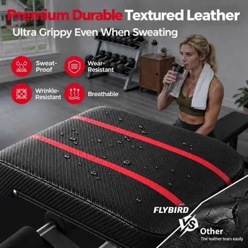 Vista 4 de FLYBIRD Adjustable Weight Bench, Full Body Workout Bench for Home Gym