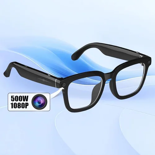 Vista 2 de Lentes de cámara inteligente AI: grabación de video HD 1080P y toma de fotos, traducción, conversación asistente, adecuadas para exteriores e
