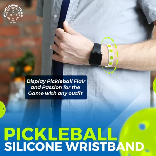 Vista 9 de Juego de calcomanías de pickleball – 9 divertidas calcomanías de vinilo + 10 pulseras de primer servidor – Accesorios de pickleball y regalos