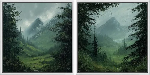 Vista 9 de SIGNFORD Impresión en Lienzo Enmarcado Arte de Pared Art Nouveau Lago de Cisnes Elegantes Ilustraciones de Aves Acuáticas Moderno Boho Naturaleza