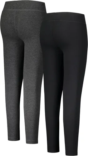 Vista 2 de New Balance Leggings activos para niñas, paquete de 2 pantalones de yoga de largo completo (niña pequeñaniña grande)
