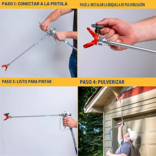 Vista 7 de Graco 243040 Extensión con protector de punta RAC IV, 10 pulgadas, gris