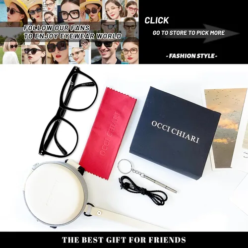 Vista 6 de OCCI CHIARI Oversized Reading Glasses for Women Wide Frame Readers