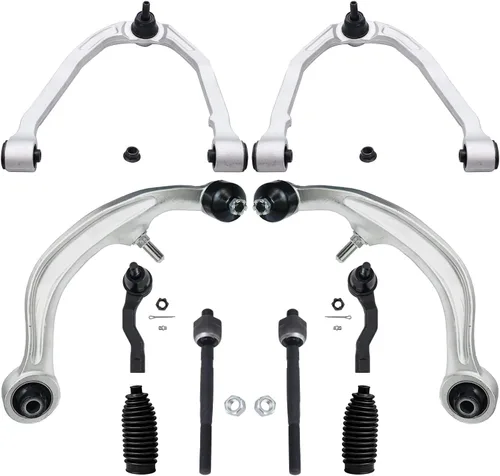 Vista 132 de Detroit Axle - Kit de suspensión delantera de 10 piezas para Chevrolet Trailblazer GMC Envoy 2004-2007 2005 2006 Soportes de brazo de control
