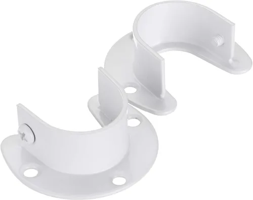 Vista 4 de OwnMy Paquete de 6 soportes para barra de armario, soporte de barra de cortina de 1-1/4 pulgadas, soporte de barra de barra de cortina de acero