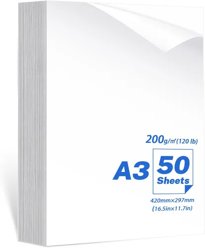 Vista 11 de 100 hojas de papel fotográfico brillante de 200 GSM, papel de impresora fotográfica de calidad de tinte y tinta, hojas de impresión de imágenes