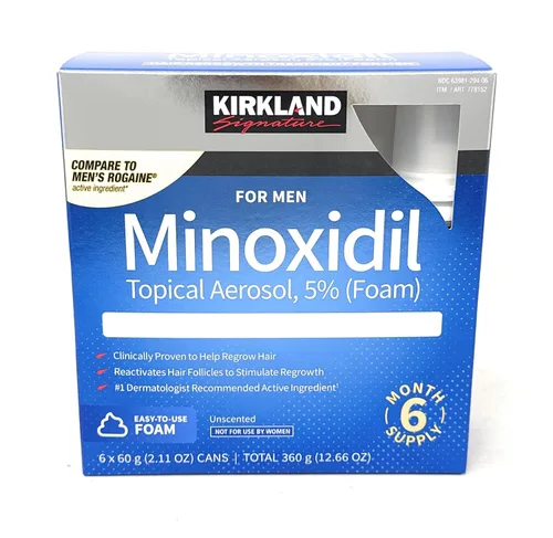 Vista 6 de Kirkland Minoxidil Solución Tópica al 5% Tratamiento de Fuerza Extra para el Recrecimiento del Cabello para Hombres Aplicador con Gotero Incluido