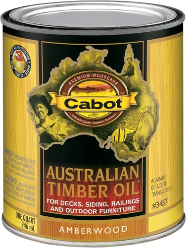 Vista 11 de Cabot Aceite de madera australiano, natural, 1 cuarto de galón