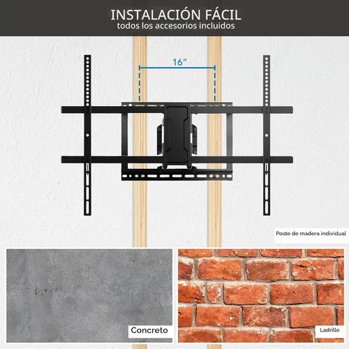 Vista 8 de Mount-It! Soporte de pared para TV de movimiento completo de brazo largo esquinero, extensión extra larga de 42.5 pulgadas, soporte de brazo doble