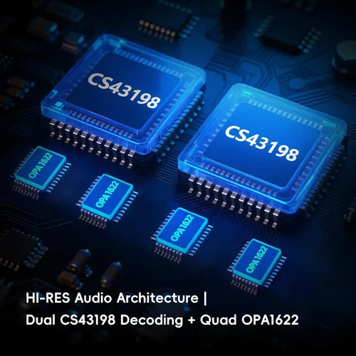 Vista 2 de HiBy R3 PRO II Reproductor de Música MP3 - Soporte Qobuz/Tidal, Decodificación MQA 8X y DSD256 Nativo, Certificado de Audio de Alta Resolución