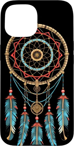 Vista 6 de Dreamcatcher Native American Indian Feathers Tribal Boho Case for iPhone 17
