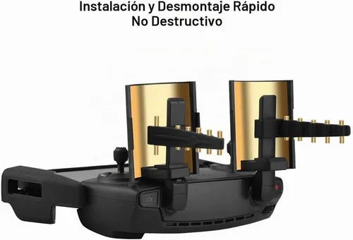 Vista 5 de Extensor de rango de señal para DJI Mavic Mini/Mavic 2/Mavic Pro/Mavic Air, antena Yagi + extensor de rango de espejo parabólico, juego de accesorios