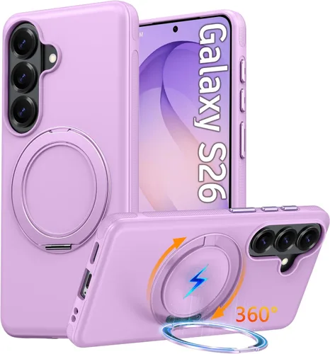 Vista 41 de Oterkin Funda para Google Pixel 10a con soporte magnético de giro de 360° [compatible con MagSafe] [antideslizante] [15 pies] a prueba de golpes