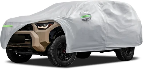 Vista 40 de Migaven Car Cover Custom Fit for Jeep Wrangler 2 Door 1987-2026 JK JL CJ YJ TJ, Waterproof Rain Sun Protection with Door Zipper & Inner Cotton