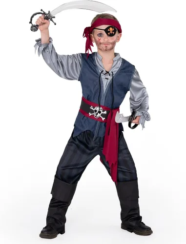 Vista 8 de Spooktacular Creations Disfraz de pirata Rogue para niño