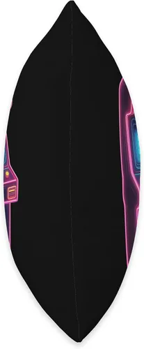Vista 2 de Arcade Machine Vintage 80s 90s Retro Vaporwave Aesthetic Throw Pillow