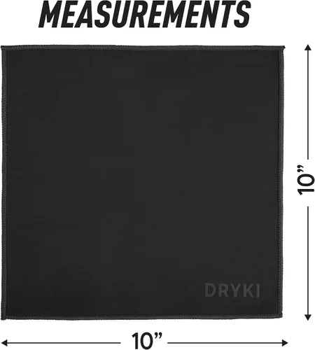 Vista 9 de DRYKI Pocket-Sized Sweat Towels - Original Sweat Absorbing Handkerchiefs Negro