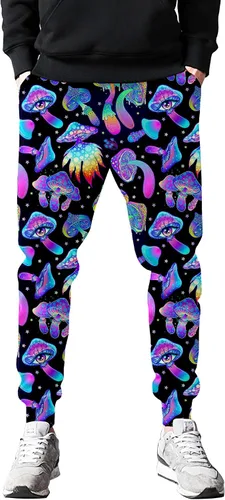 Vista 3 de VVGETE Disfraces de los años 80 para hombre, pantalones deportivos, pantalones casuales para correr con cordón, traje de los años 90 para hombre