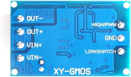 Vista 5 de XY-GMOS alta potencia MOS tubo FET interruptor de gatillo módulo controlador PWM acondicionado interruptor electrónico tablero de control DC 4V-60V