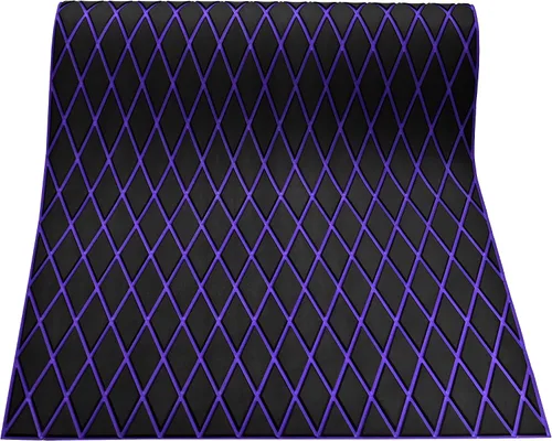 Vista 41 de 102.3" X 45.2" pulgadas, patrón de diamante, cubierta marina autoadhesiva, suelo de barco, cubierta de espuma EVA marina, antideslizante, para Gris