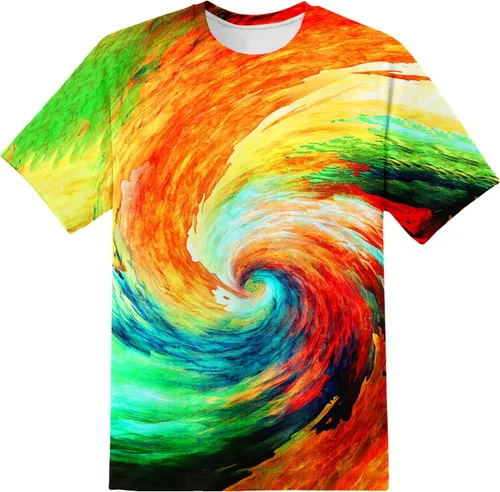 Vista 39 de Camiseta de manga corta con estampado 3D para niños y niñas de 6 a 16 años Bcm45-blanco