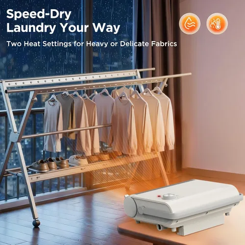 Vista 7 de EasyAcc Calentadores de Pared para Uso en Interiores, Montados en la Pared, (IPX2) Calentadores de Pared PTC de 1200W para Baño, Oscilación de 30°
