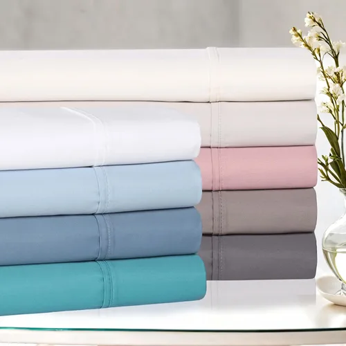 Vista 9 de Superior Juego de sábanas de algodón de 1400 a 1500 hilos, ropa de cama pesada para uso diario, decoración moderna, incluye 1 sábana bajera elástica