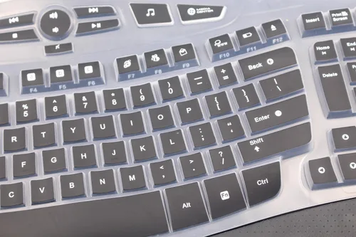 Vista 2 de Logitech K350 MK570 MK570 - Funda de silicona para teclado inalámbrico, Logitech K350 MK550 MK570 (negro)