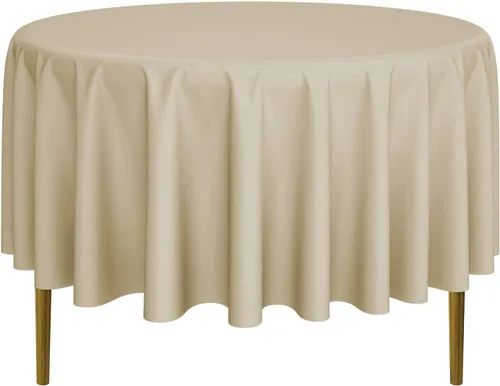 Vista 16 de Lann's Linens - Mantel redondo premium de 70 pulgadas para bodas/banquetes/restaurantes - Mantel de tela de poliéster - Azul bebé