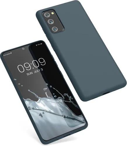 Vista 8 de kwmobile Funda compatible con Samsung Galaxy S20 FE - Funda protectora de silicona TPU suave y delgada - Pizarra oscura