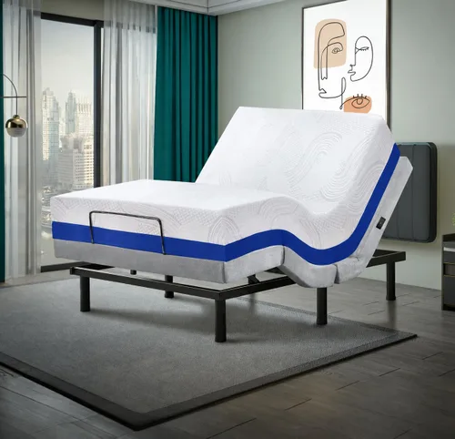 Vista 19 de Irvine Home Collection Base de cama ajustable de tamaño individual XL, características cargadas, gravedad cero, sin ronquidos, posiciones de memoria