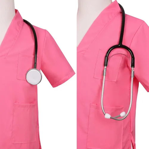 Vista 5 de Soyoekbt Kids Doctor Costume Doctor Lab Coat for Kids Halloween Doctor Dress up for Boys Girls