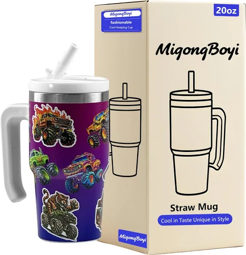 Vista 40 de Botella de agua aislada de 40 onzas, vaso de acero inoxidable 1 taza de agua reutilizable de acero inoxidable de doble pared sin BPA